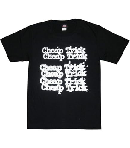 Amazon.co.jp: チープ・トリック チープトリック ロゴ ブラック メンズ